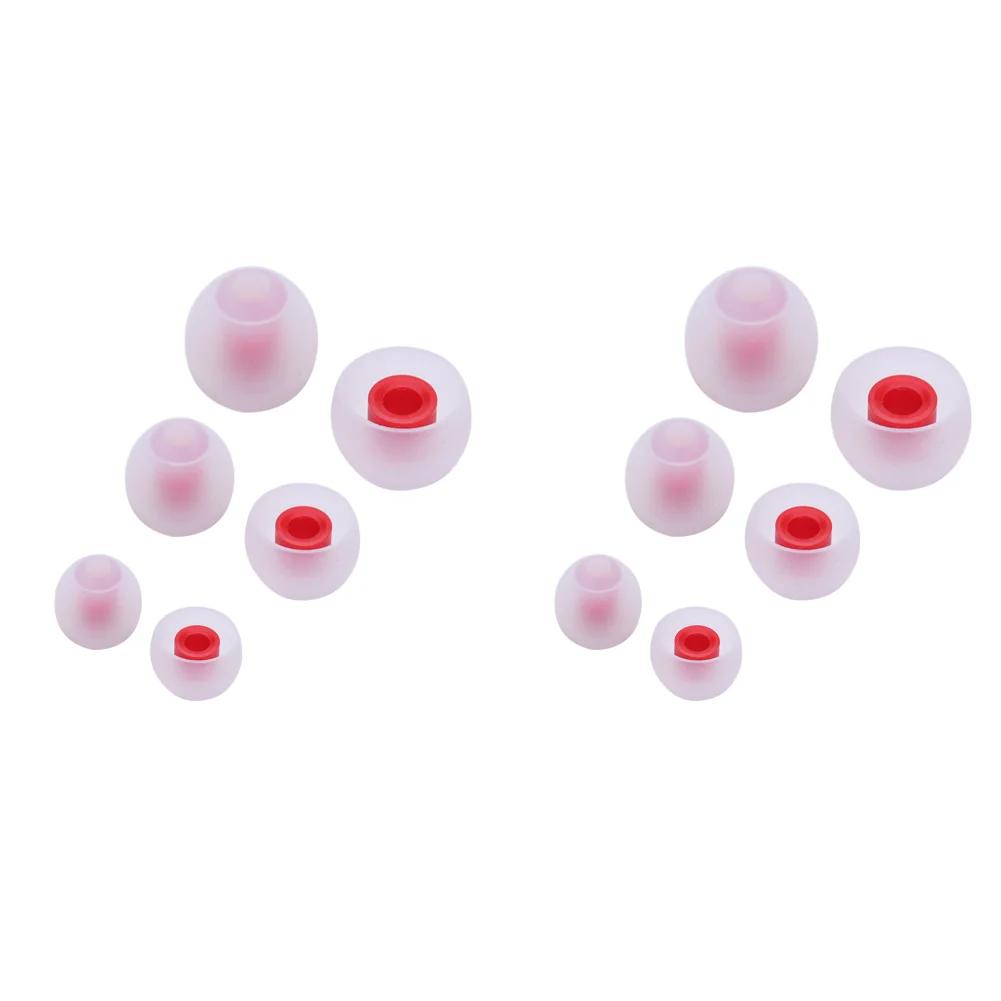 Wireless In Ear Earphone Eartips 3/6 Pair 6pcs L M S Comfortable Silicone Elastic Earbuds Replacement Universal for KZ LZ A4 DZ9