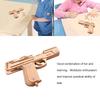3D Деревянный Пистолет с Резинкой Пазл Игрушка DIY Ручная Модель Детский Деревянный Сборочный Комплект
