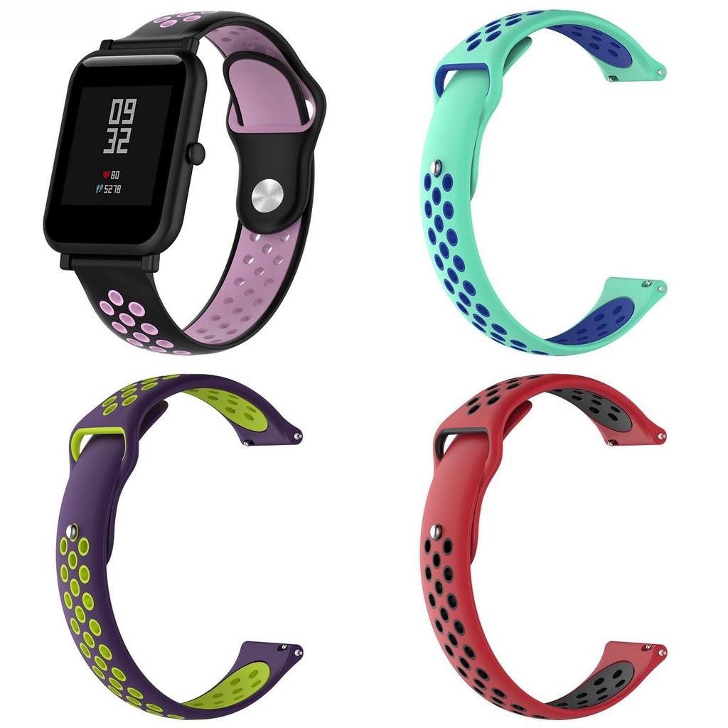 Versatile 20mm Soft Silicone Sport Wrist Watch Band Strap For Xiaomi Amazfit Bip Youth