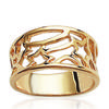 Ring Gold Plated 'Choreography' Golden - 11 Mm