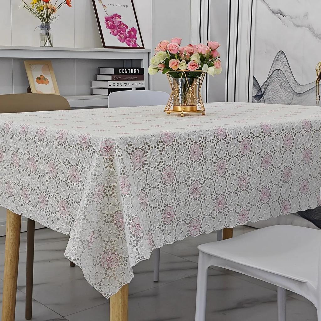 Квадратная скатерть с принтом из ПВХ, водонепроницаемая, маслостойкая, моющаяся скатерть, домашний минималистичный обеденный стол, чехол для журнального столика