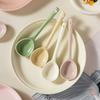 Japanese Ceramic Spoon Wind Small Spoon Household Internet Celebrity Ceramic Spoon Eating Spoon High Value Rice Spoon Long Handle