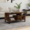 VidaXL Coffee Table Smoked Oak 90x49x45 Cm Engineered Wood 831033
