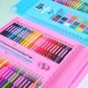 208pcs Children's Brush Watercolor Pen Set Gift Box Stationery Painting Set Gift