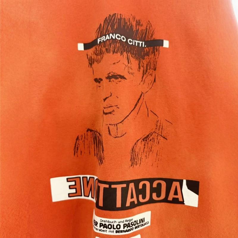 Paly Hollywood FW26 FRANCOCITTI Graphic Print Vintage Wash Distressed T-Shirt Men