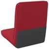 Adjustable Footstool Burgundy Artificial Leather