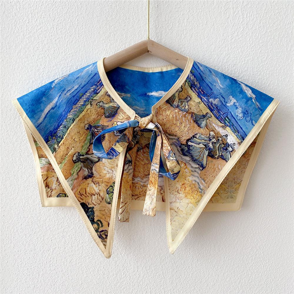 Новый шарф на плечо шаль женский поддельный воротник защита плеч шарф кондиционируемая комната камзол украшение в паре с узлом защиты шеи