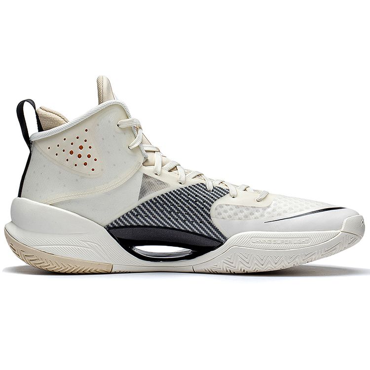 Li-Ning Super Lightweight Series Non-Slip Wear-Resistant Mid-Top Basketball Shoes Men Sneakers Off-White ABAS027-13
