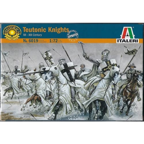 Italeri Масштаб 1/72 Средневековые тевтонские рыцари Пластиковая модель IT6019