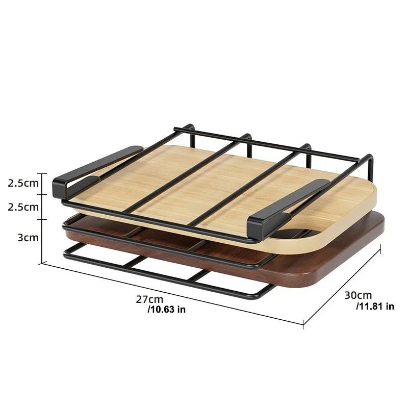 Kitchen Non-punching Multi-functional Pot Lid Cutting Board Placement Storage Rack Cabinet Hanging Cabinet Lower Hanger