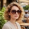Шикарные Оверсайз Солнцезащитные Очки с UV-Защитой – Модный Хай-Энд Уличный Стиль