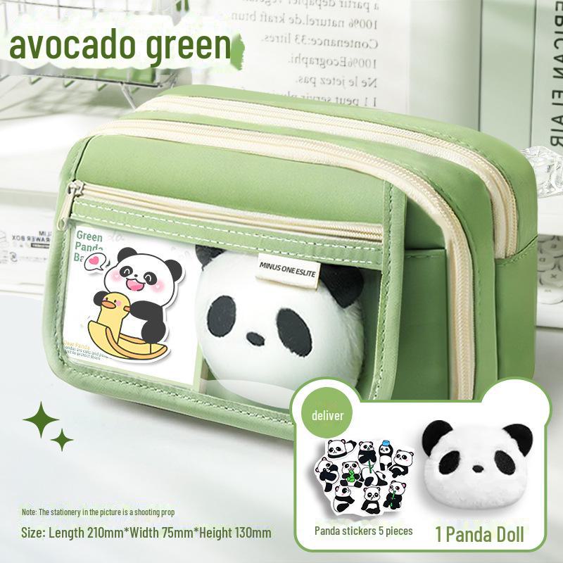 Пенал большой вместимости «Панда» 2024 года для девочек и мальчиков — подходит для учеников начальной и средней школы