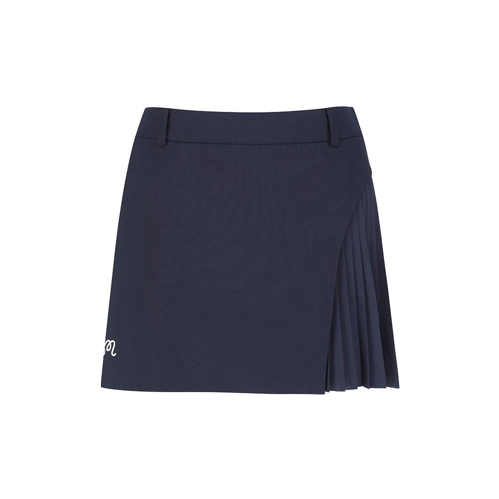 MALBON GOLF Pleated Layered Performance Skirt Navy (Woman)