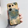 For Poco M6 Pro 4G Case Stylish Painted Soft Liquid Silicone Phone Cases Back Cover For Xiaomi Poco M6 M6Pro Bumper Funda Coque