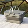Waterproof Picnic Basket Foldable Outdoor Organizer Plastic Outdoor Storage Box  Travel
