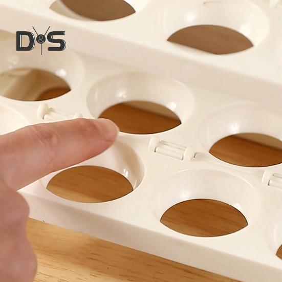 Egg Storage Container Large Capacity Food Grade BPA Free Foldable Design Portable Egg Holder Refrigerator Tray