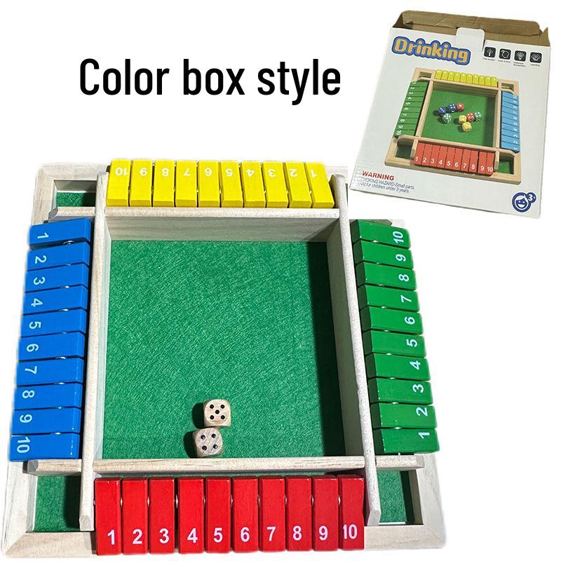 Детская карточная игра с перекидыванием чисел: Образовательные, Развлекательные, Четырехсторонние настольные и реквизит для питьевой игры для вечеринок