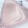 Sexy Women's Lace Cotton Underwear Without Steel Ring One-piece Beautiful Back Underwear with Chest Pad Sports Tube Top Bra