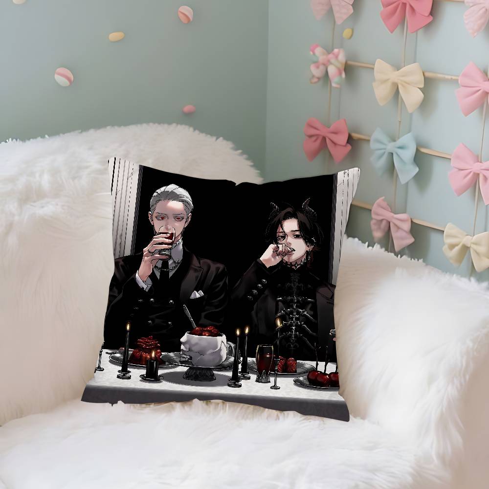 Гокуракугай Аниме Наволочка Наволочка Декоративная Подушка Скандинавский Винтажный Стиль Чехлы для Подушек Дом Гостиная Диван Кушетка Сиденье