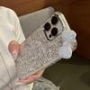 Роскошный чехол для телефона с бантом из стразов и эпоксидными блестками для iPhone 17 16 15 14 13 12 11 Pro Max Plus, милый блестящий противоударный бампер