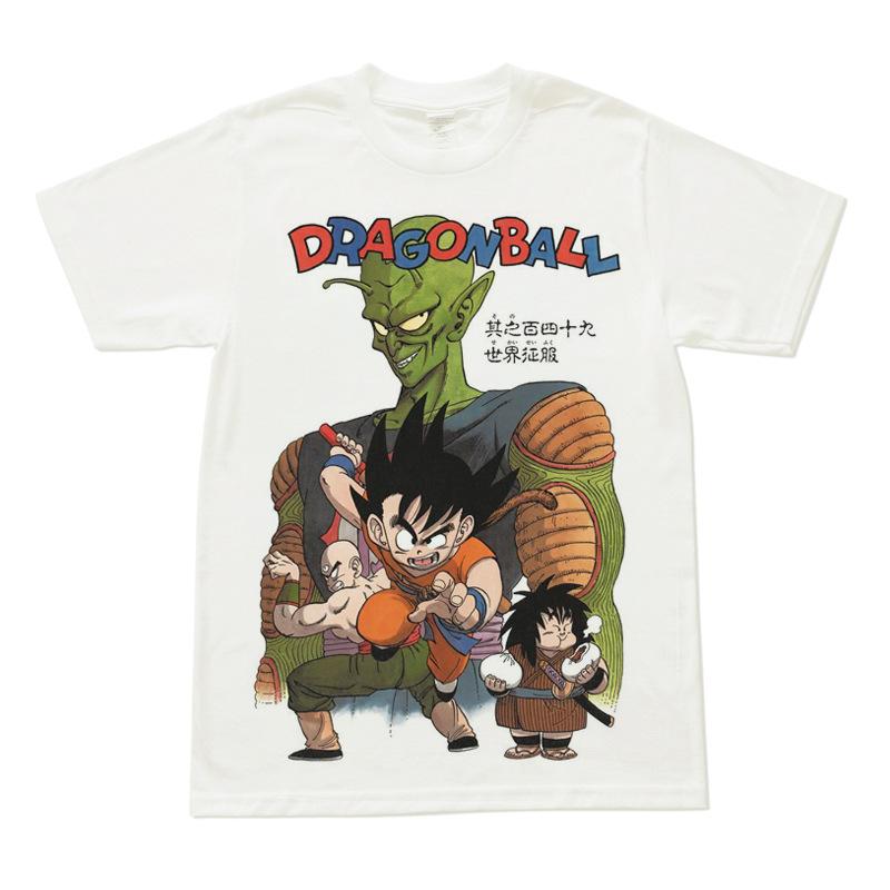Men Women T Shirt Women Tee Boys Girls Top Adults Children Parent Child Cotton kid Tshirts Dragon Ball Goku Krillin Anime Tops