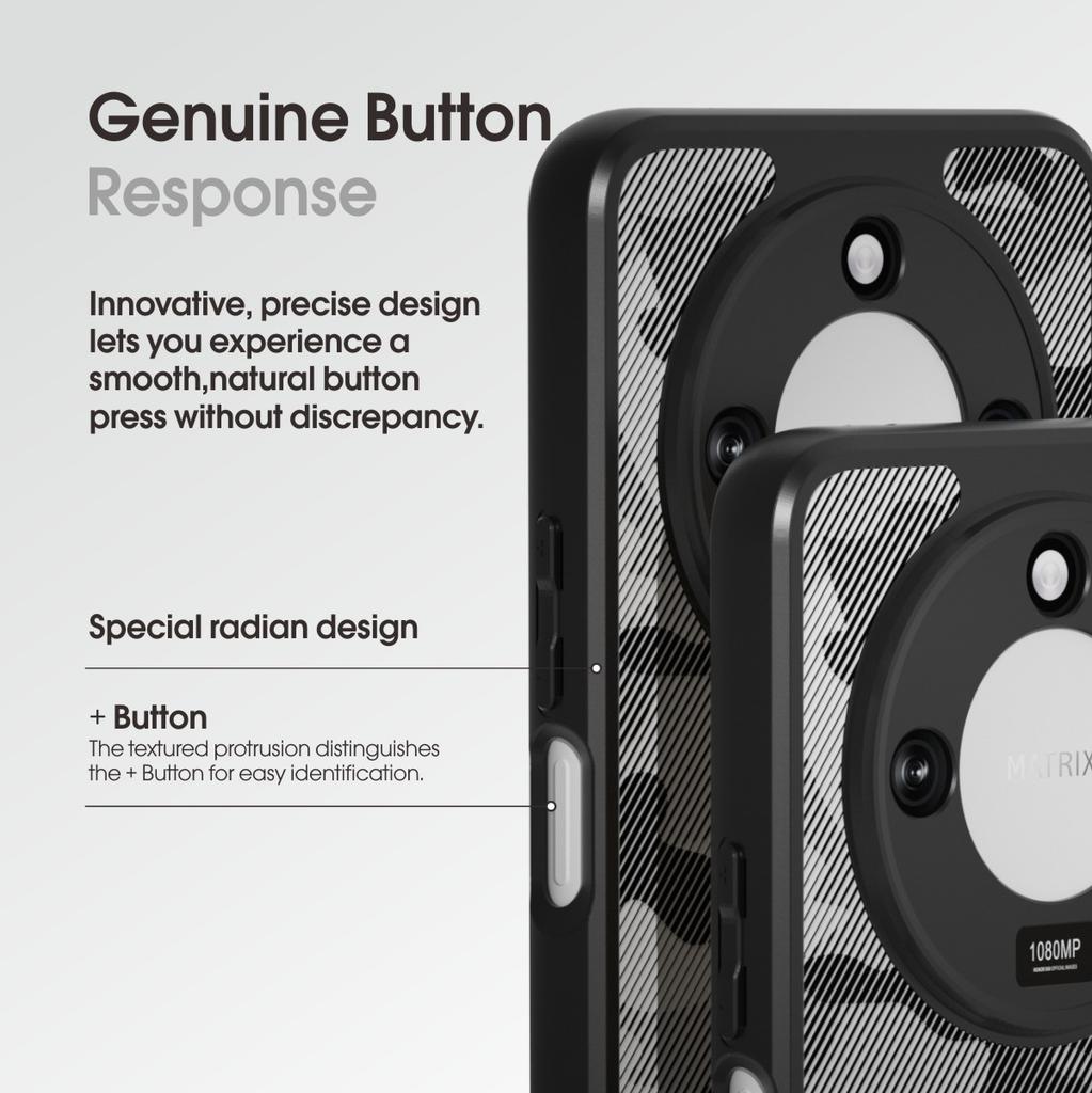 (Comes with wrist strap)IBMRS for Honor X60 Case (Military Drop Protection)Shockproof Matte Translucent Phone Case, Camo Black