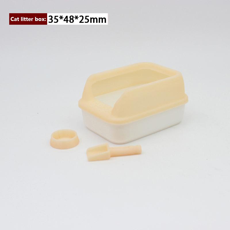 3шт/комплект украшения для дома 1:12 кукольных миниатюрных кошачьих туалетов, модель мини-лопаты, зоотовары для кукол, аксессуары для игрушек