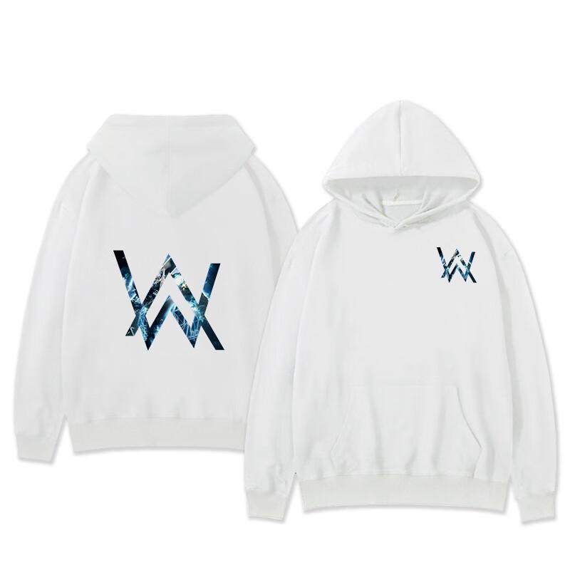 2025VINEY Худи Alan Walker DJ - Электронная музыка Alan Walker - Толстовка с капюшоном в клетку с потертостями для мужчин - Alan Walker