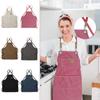 Толстый холщовый фартук для кухни, кофейни, салона, работы, деревообработки, сада, джинсовые подтяжки, хлопковый фартук
