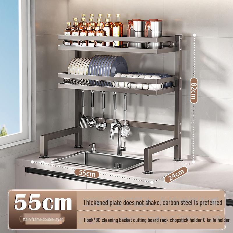 Многофункциональная кухонная мойка для хранения посуды и слива