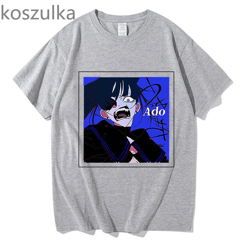 Унисекс футболка Ado, модная унисекс футболка с рисунком, унисекс/женская летняя футболка с коротким рукавом, 100% хлопок, эстетические топы, толстовка, уличная одежда