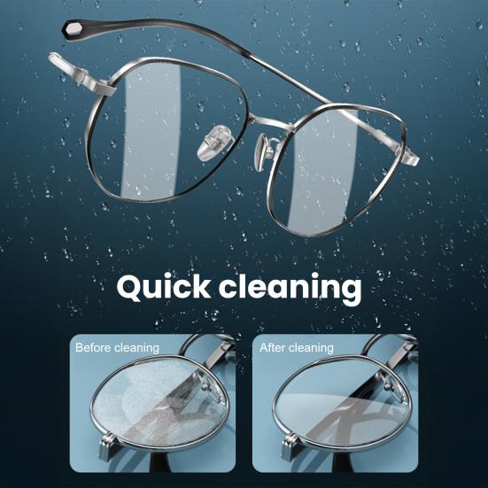 Ultrasonic Jewelry Cleaner One-Touch Operation 300ml Capacity High-Frequency Vibration Design Glasses Cleaning Device