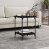 VidaXL Coffee Table Black 40x40x55 Cm Engineered Wood 832823