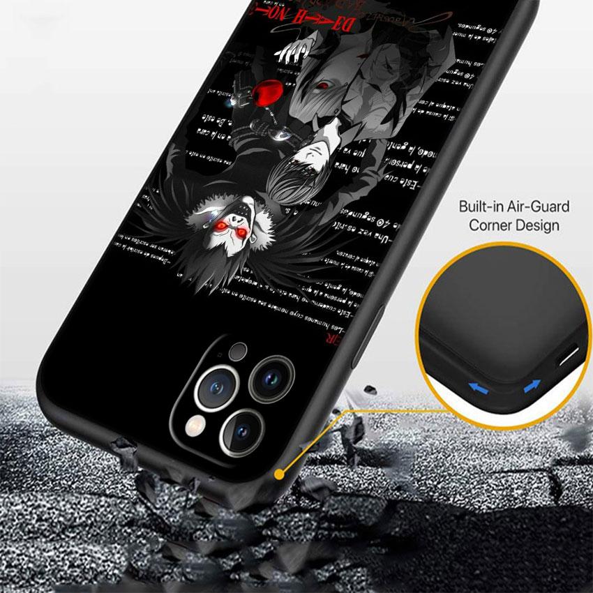 CJ32 Death Note Ryuk kira Soft Shell Phone Case for Redmi Note 10 11 12 Pro Max 10S 10C 10T 11A 11S 12S 12C