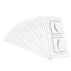 50Pcs Transparent Eyebrow Stencils Stickers Microblading Eyebrow Ruler SelfAdhesive Brow Sticker