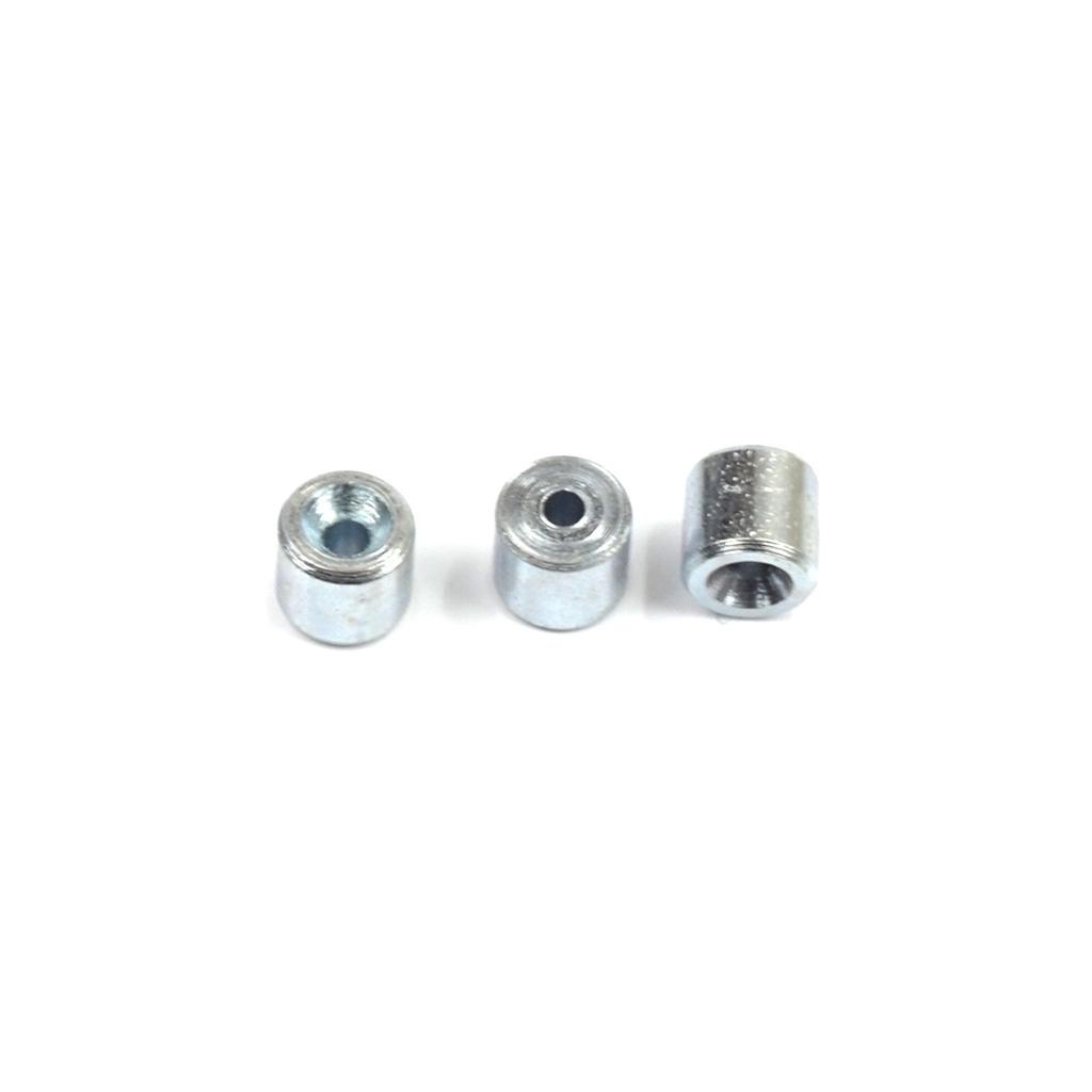 BCR002 100 PCS Car Window Regulator Winder Repair Steel Cable Wire Rope End Fitting Pin Stop Sleeve Crimp Rivet 5x4.5/1.6 Mm