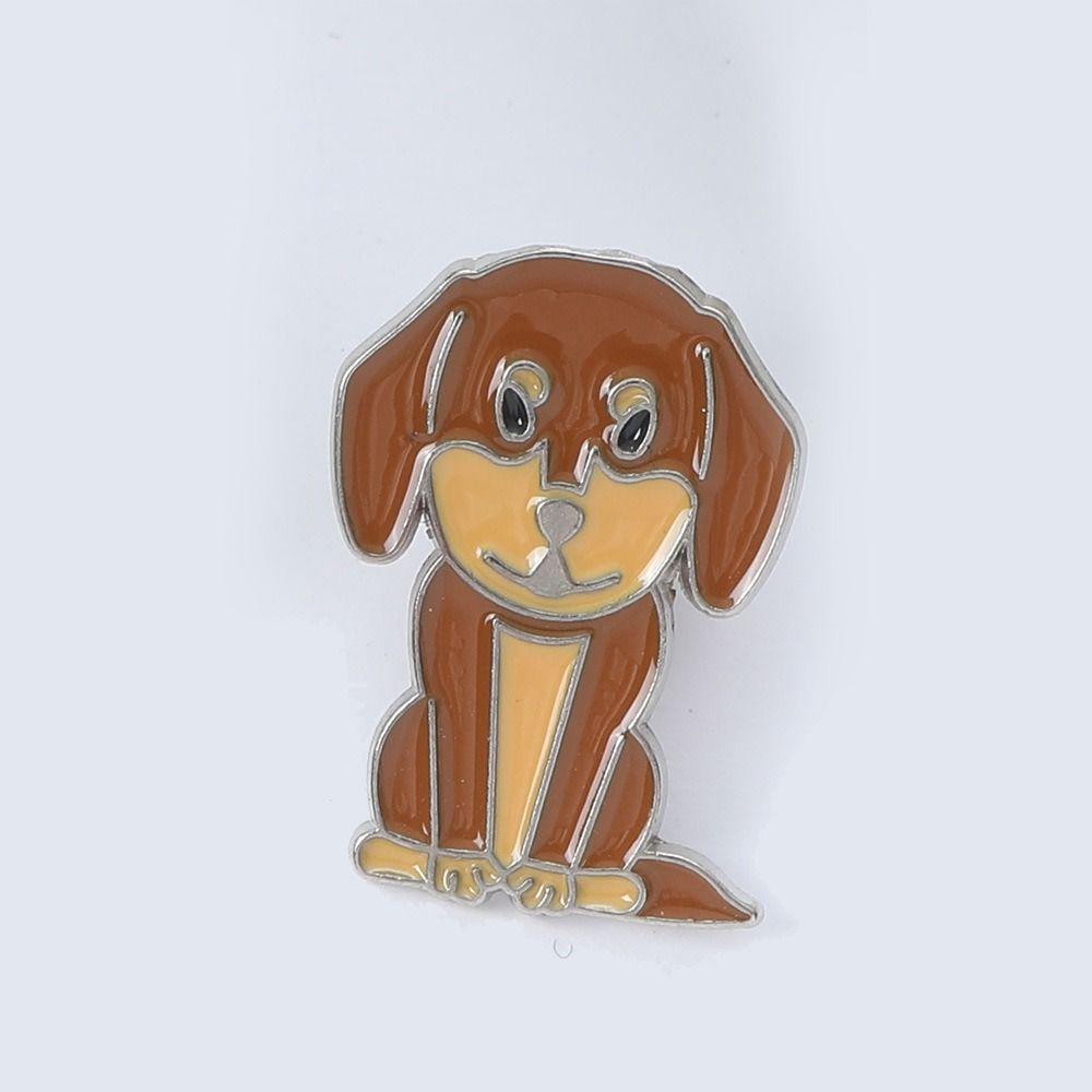 Cartoon Dog Dog Animal Enamel Pins Bulldog Cartoon Metal Badge Pet Dog Brooch Kid Gift