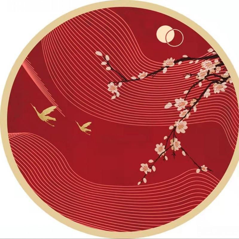 Новый китайский круглый ковер в китайском стиле для гостиной, спальни, кабинета, круглого одеяла в стиле Чжучжоу, модного журнального столика в национальном стиле, коврика для кровати, одеяла