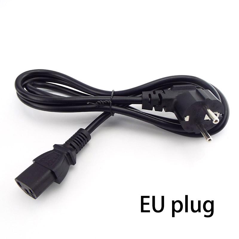 1.5m EU IEC C13 Computer AC Power Supply Cable Copper Wire Connector Printer Monitor PC Extension Cord