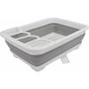 Tamahashi Days Drainable Dish Drainer, 37.2 X 27.5 X 12.3 Cm, Foldable, with Drain Nozzle, Space-Saving, Dish Drying, Space-Saving Dish Drainer, DS-08