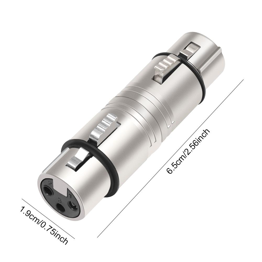 XLR 3-контактный на 3-контактный Адаптер-переходник для микрофонной линии XLR, удлинитель корпуса микрофона для микрофона, стереомикшера
