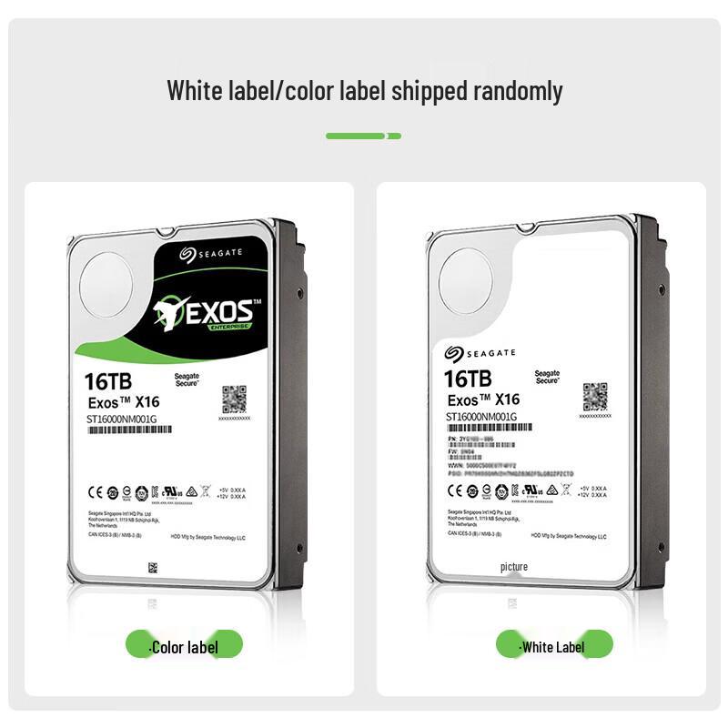 Seagate Exos ST16000NM001G 16TB Enterprise SATA Hard Drive