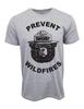 Smokey Bear Prevent Wild Fires T Shirt Gray