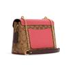 Coach Tammie Shoulder Bag Classic Floral Flap Chain Leather Crossbody Women bags Pink Brown C6784-IMTIN
