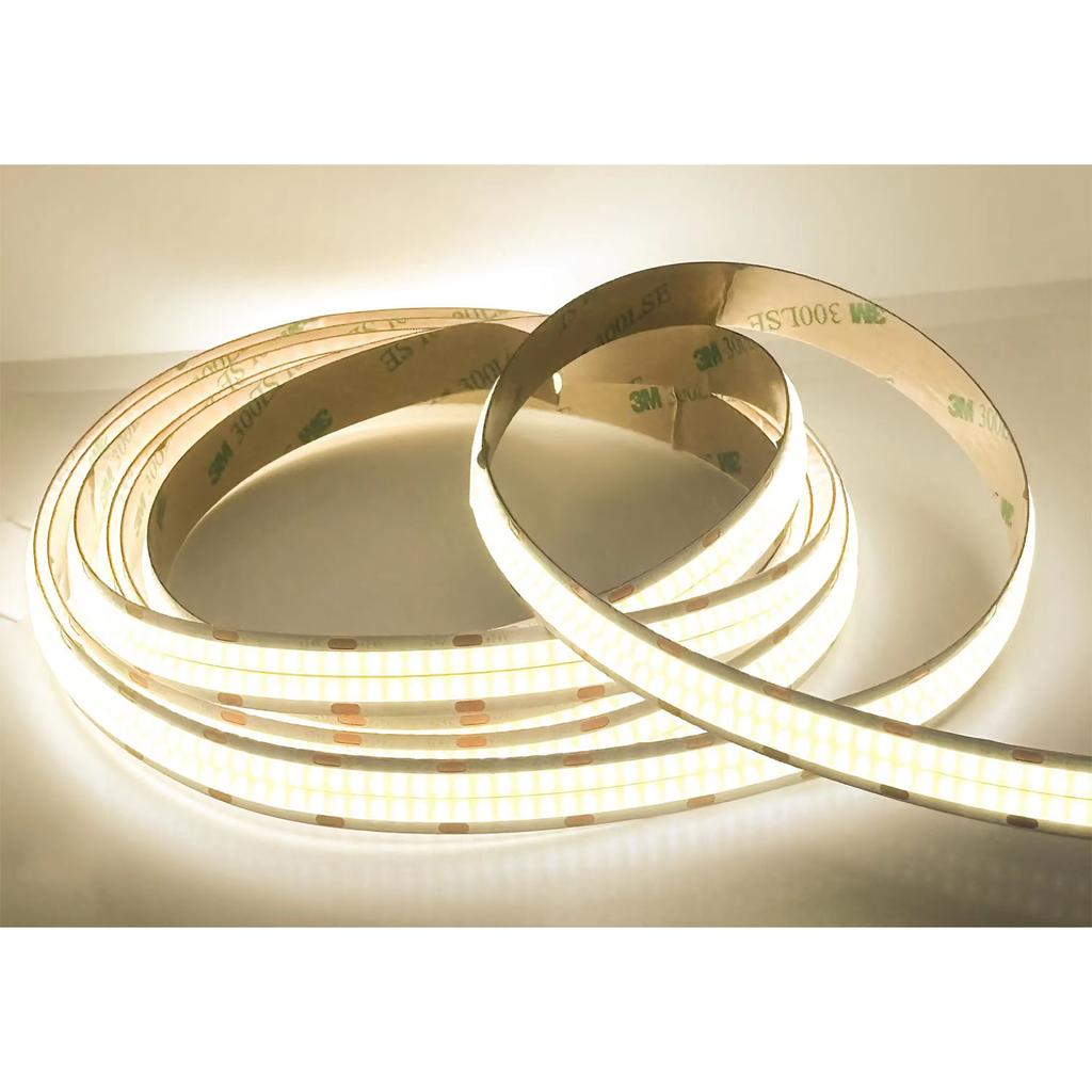 Double Row Flexible COB LED Strip Super Bright High Density 600LEDs/m Dimmable LED Lights DC24V 2000LM/M 3000K 4000K 6500K Strip