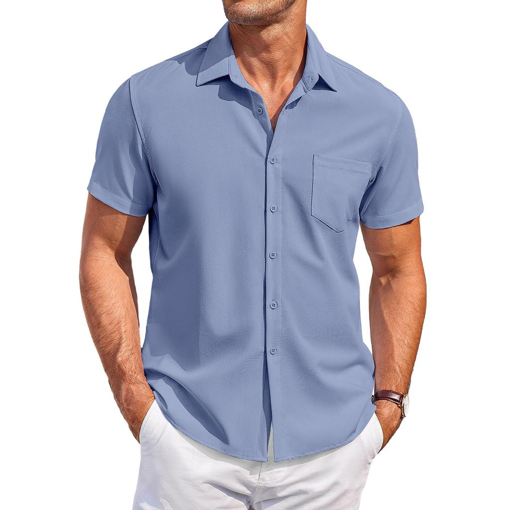 Мужские винтажные рубашки для боулинга на пуговицах с коротким рукавом, летняя пляжная рубашка