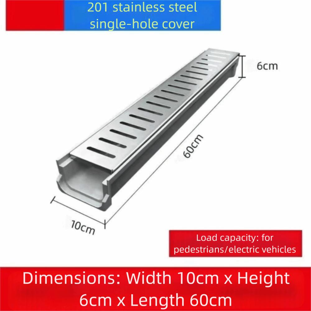 Тяжелая дренажная желобная система из смолы, линейный водосток, готовая дренажная канава, кухня, балкон, двор