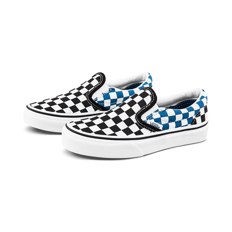 Vans Slip-On Canvas Low Top Kids Skate Shoes Three Color Checkerboard Kids Sneakers VN0A4BUT2JE