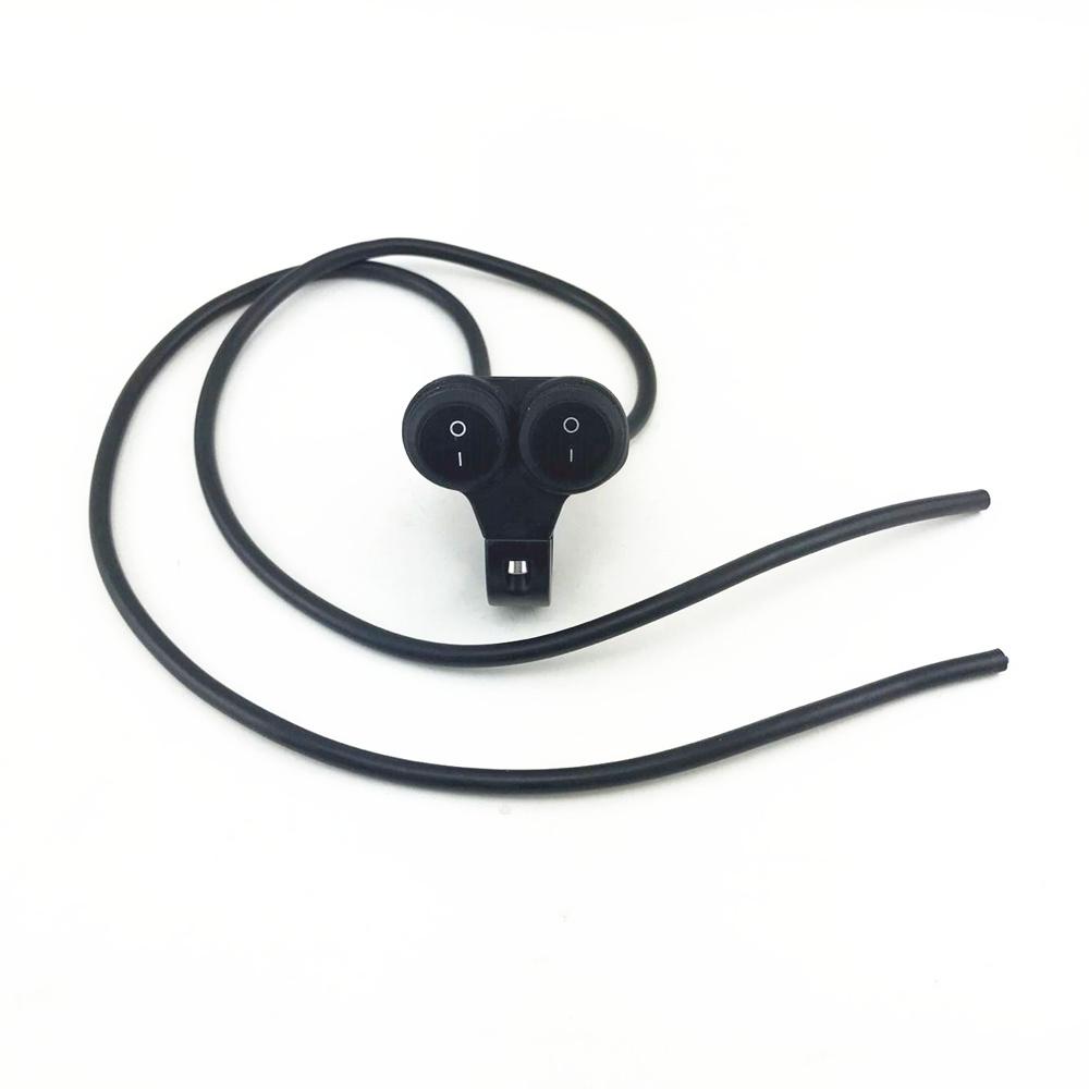 Новый двойной 22 мм 7/8 дюйма переключатель-качалка на руль Вкл/Выкл Переключатель света Высокий Низкий Водонепроницаемый