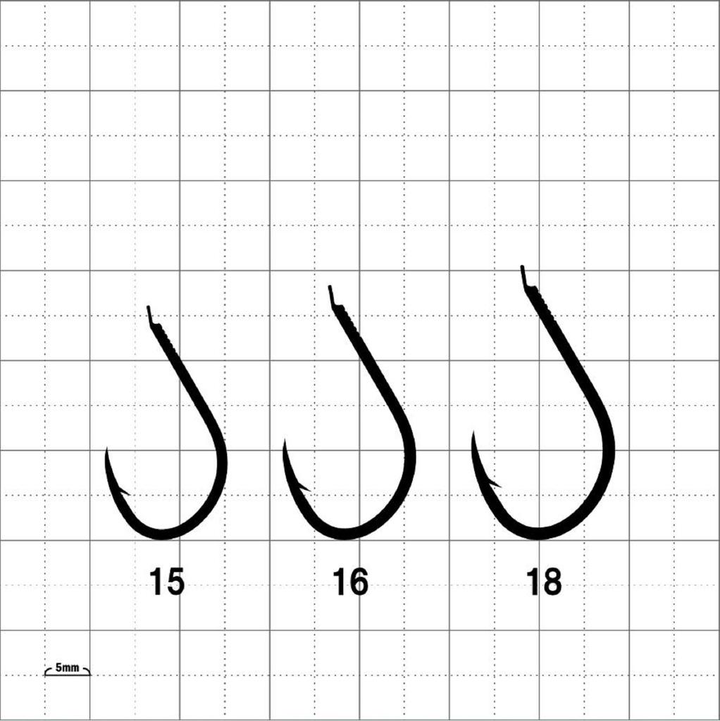 Gamakatsu 68632 Kairyo Soi Ring Eye Hook Size 24 (4589)